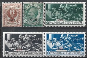 COLLECTION LOT 22013 ITALY OFFICES IN COO 5 MH/USED STAMPS 1912+ CV+$29