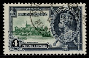 BRITISH HONDURAS GV SG144, 4c green & indigo, FINE USED.