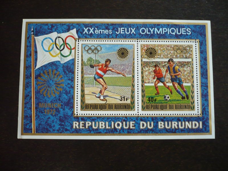 Stamps - Burundi - Scott#404 - Mint Never Hinged Souvenir Sheet