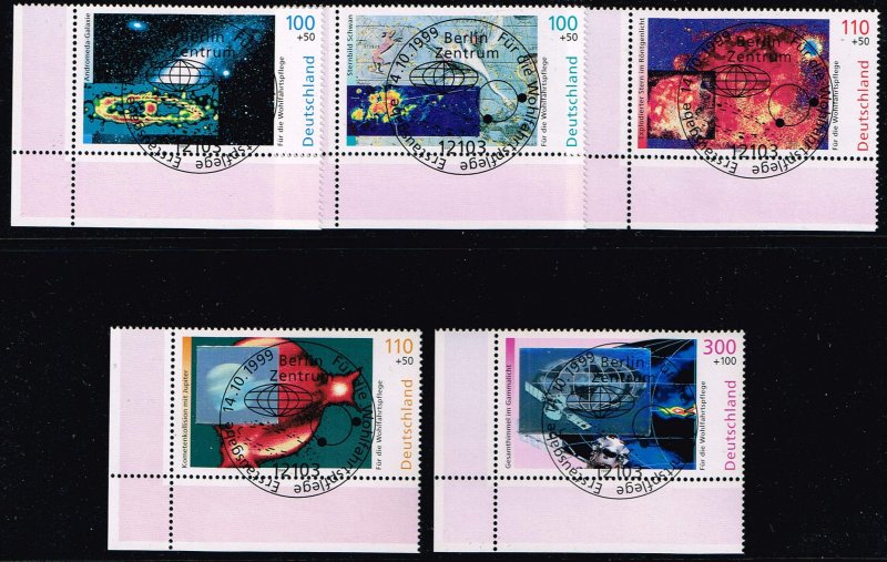 Germany 1999/2000, Scott# 2046-2073, 2078-9, B855-65 used