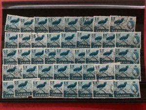 Sarawak 1953 Malabar Pied Hornbill Used  Stamps  R50543