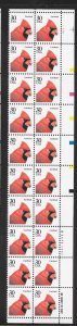 #2480 MNH Plate Block Strip of 20