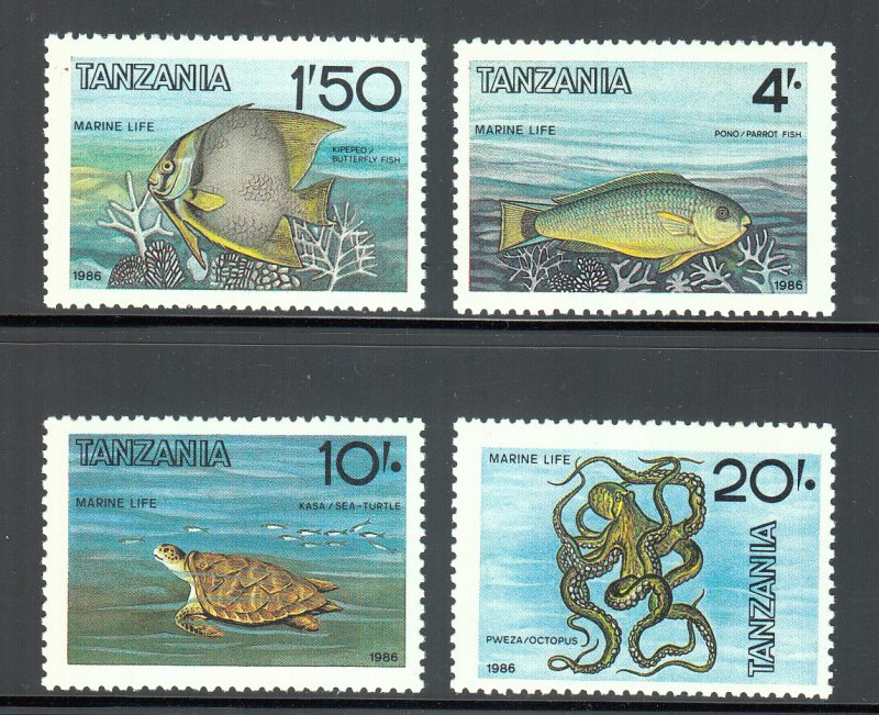 Tanzania Scott #328-331 MNH