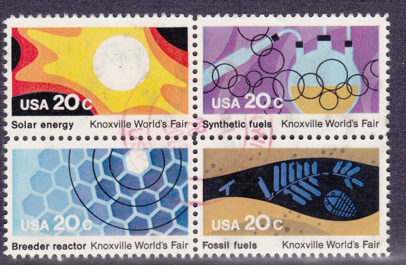 United States # 2009a,Knoxville Worlds Fair, Block of four,