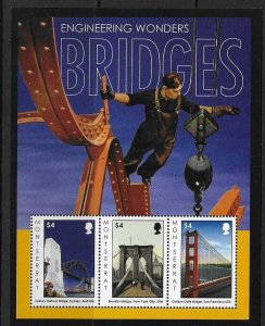 MONTSERRAT SGMS1507 2012 BRIDGES  MNH