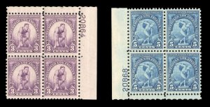 United States, 1930-Present #718-719 Cat$42, 1932 Olympics, set of two plate ...