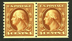 U.S. #457 MINT PAIR OG NH