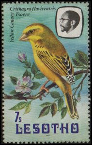 Lesotho 326a - Mint-NH - 7s Yellow Canary (Dated: 1982) (cv $0.55)