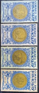 Paraguay:1965:(20% reduced price) Set of 4 Stamps