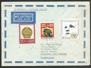 EAST GERMANY 1971 airmail cover to New Zealand.............................57099