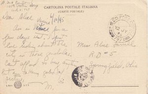 Great Britain Soldier's Free Mail 1945 Field Post Office 797 Treviso, Italy P...