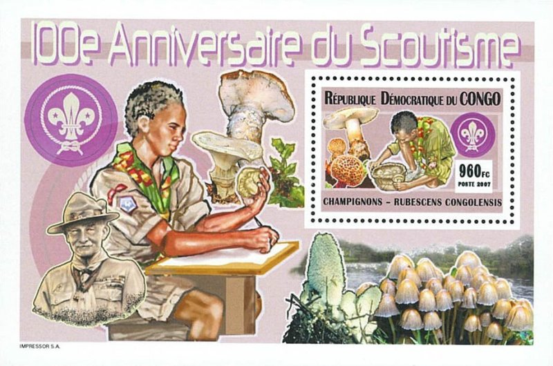 Scouting 100th anniversary- Mushrooms (2007) - Imperf. - Full-