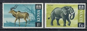 Kenya 29-30 MH 1966 Elephants part set (an9533)