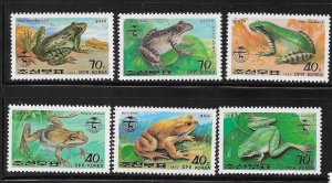 Korea 1992 Frog and Toads Sc 3138-3143 MNH A2687