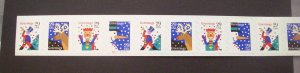 Scott 2799b, 29c Christmas Greetings, #V1111111, Strip of 12, MNH Coil Beauty