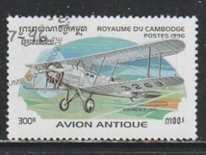 1996 Cambodia - Sc 1529 - used VF -  single - Early Aircraft