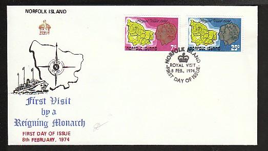 Norfolk Islands 172-3 Christmas 1974 U/A FDC