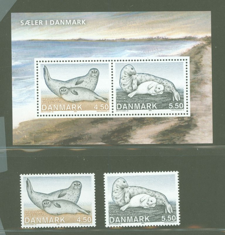 Denmark #1343-1344A  Single (Complete Set) (Fauna)