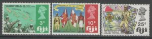 FIJI SG408/10 1969 25th ANNIV OF FIJIAN MILITARY FORCES' SOLOMON CAMPIAGNS MNH 