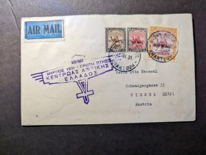 1931 Sudan Airmail First Flight Cover FFC Khartoum to Vienna Austria