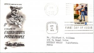 FDC 1973 SC #1498a Artcraft Cachet - US Postal Service - Single - J1796