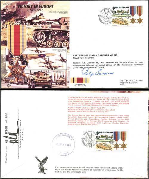 JS45/12Bc Victory in Europe Signed by Captain Philip John Gardner