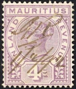 Mauritius BF3 4c Lilac Inland Revenue