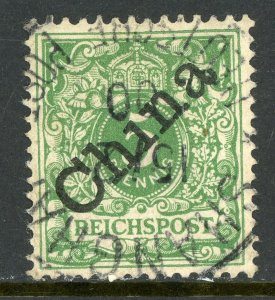 China 1898 Germany 5 Pfenning 45 Degrees Michel 2 I (Sc #2a) VFU E686