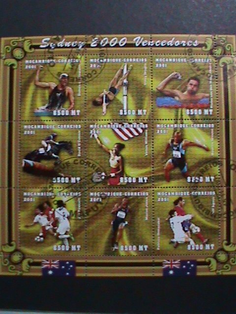 ​MOZENBIQUE-2001-SC#1423 SUMMER OLYMPIC CHAMPIONSHIPS-2000 CTO SHEET VERY FINE