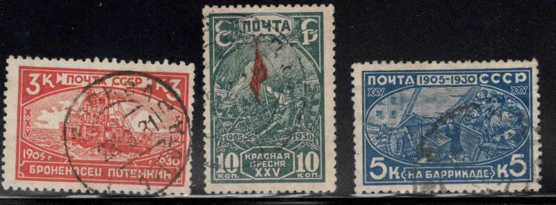 Russia Scott 438-440 Used stamp set 1930