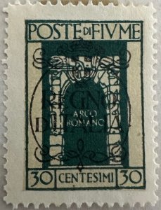 Fiume 1924 Sc.189 Unused