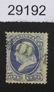 US STAMPS  #145 PAID ALL CANCEL USED LOT #29192