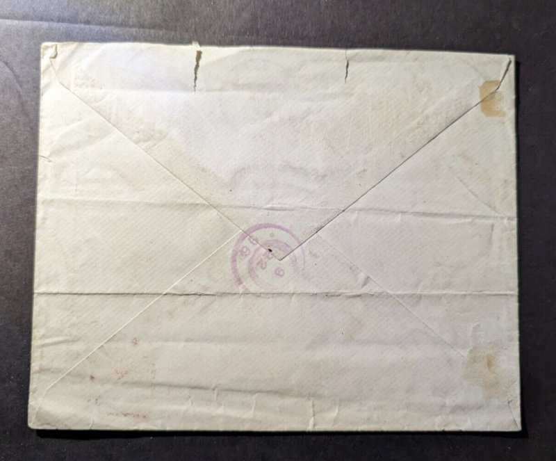 1896 Denmark DWI Danish West Indies Cover St Thomas to NY USA Rudolph Neubawe