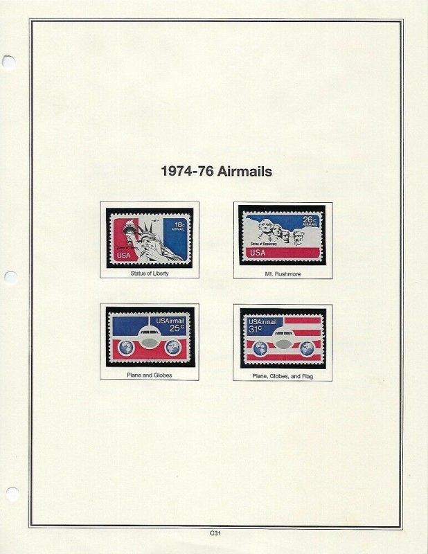 1946-1983 11 ALBUM PAGES OF MNH SINGLES - SCV $51.00+  - W45