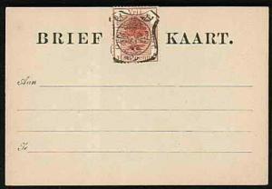 ORANGE FREE STATE ½d on postcard opted Arms, unused........................33536