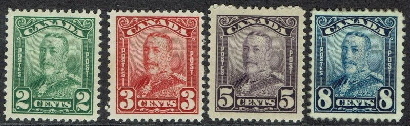 CANADA 1928 KGV RANGE TO 8C