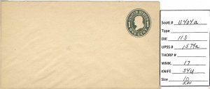 Scott# U404a  Die111   UPSS#1574a  US envelope.