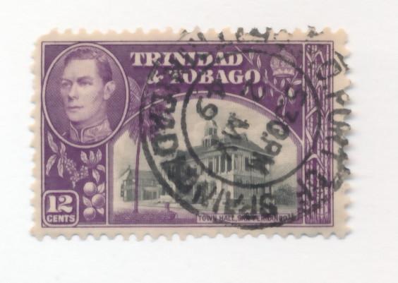 Trinidad & Tobago 1938 Scott 57 used - 12c, San Fernando