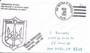 USS William H. Standley CG-32 to San Diego, Ca 1993 Operation ... (M5896)