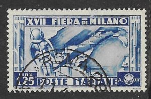 Italy # 358 Milan Fair  1936   1.25l   (1) VF Used