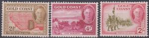 Gold Coast #134, 136, 139 F-VF Unused CV $13.25  (A12894)