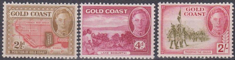 Gold Coast #134, 136, 139 F-VF Unused CV $13.25  (A12894)