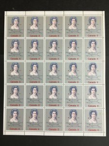 Canada 1973 full sheet, Queen Elizabeth II, Sc# 620