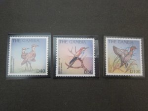 Gambia 1997 Sc 1898-1900 Bird set MNH