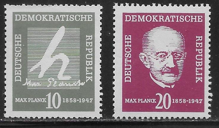 Germany DDR 383-84 Max Planck set MNH