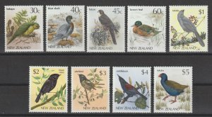 NEW ZEALAND 1982/9 SG 1288/96 MNH Cat £25