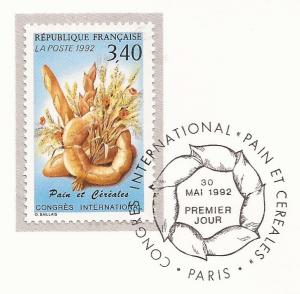 1992 France - FD Card Sc 2289 - International Bread and Cereal Congress