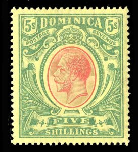 MOMEN: DOMINICA SG #54 1914 MINT OG H £60 LOT #66684