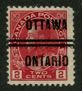 CANADA PRECANCEL OTTAWA 1-106 OFFSET 