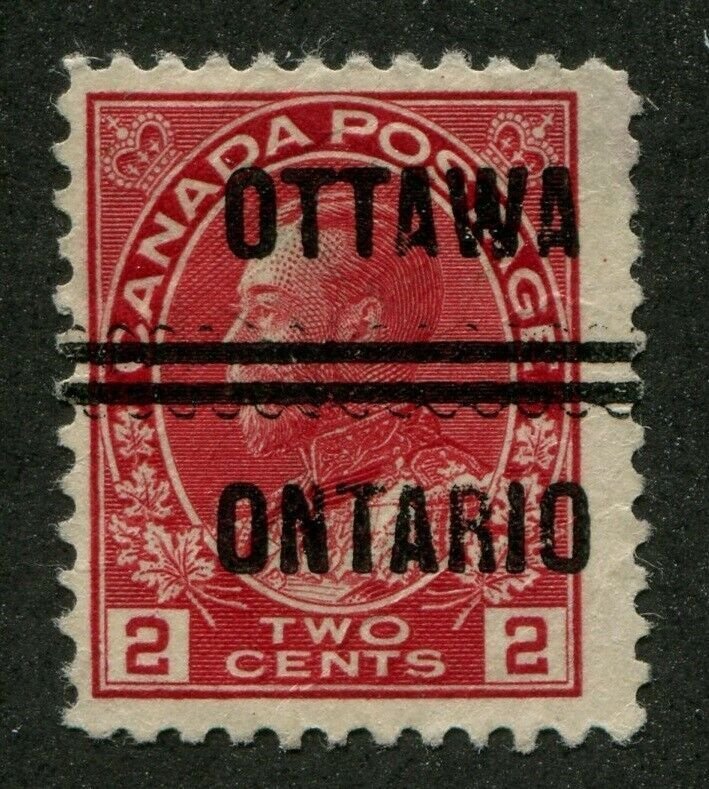 CANADA PRECANCEL OTTAWA 1-106 OFFSET 